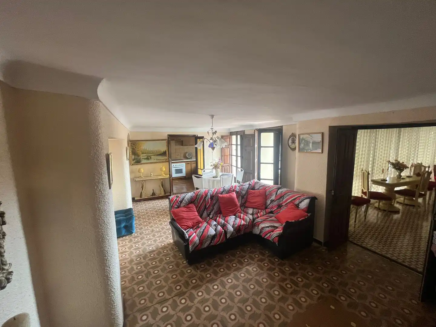 Sala de estar de Casa o chalet en venta en Valdealgorfa con Jardín privado, Terraza y Amueblado