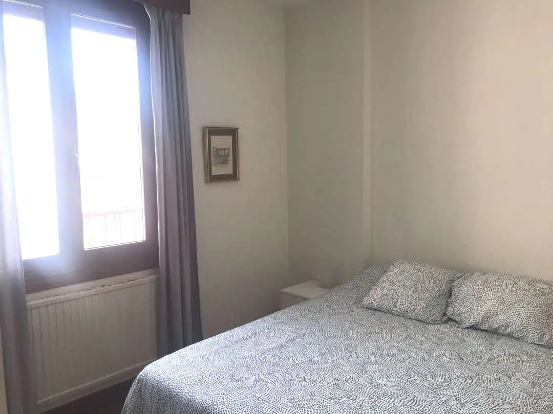 Schlafzimmer von Wohnungen zur Miete in Bilbao  mit Heizung, Terrasse und Ofen