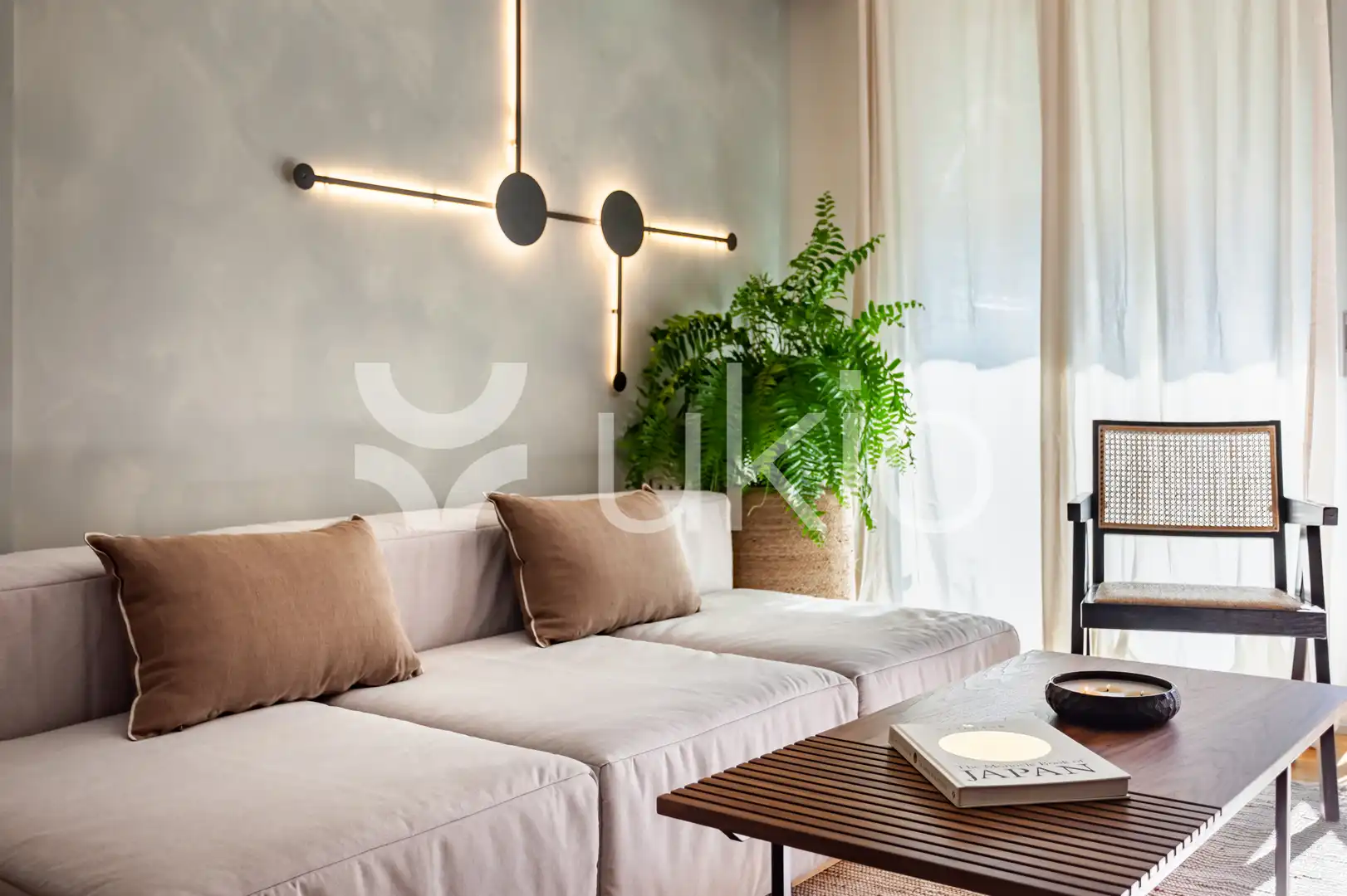 Sala d'estar de Apartament de lloguer en Barcelona amb Aire condicionat, Calefacció i Terrassa
