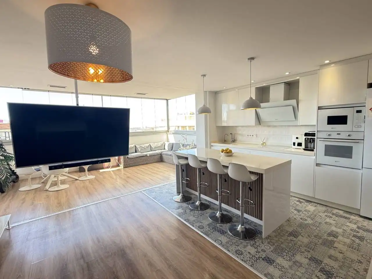 Cocina de Ático en venta en Elche / Elx con Aire acondicionado, Parquet y Terraza