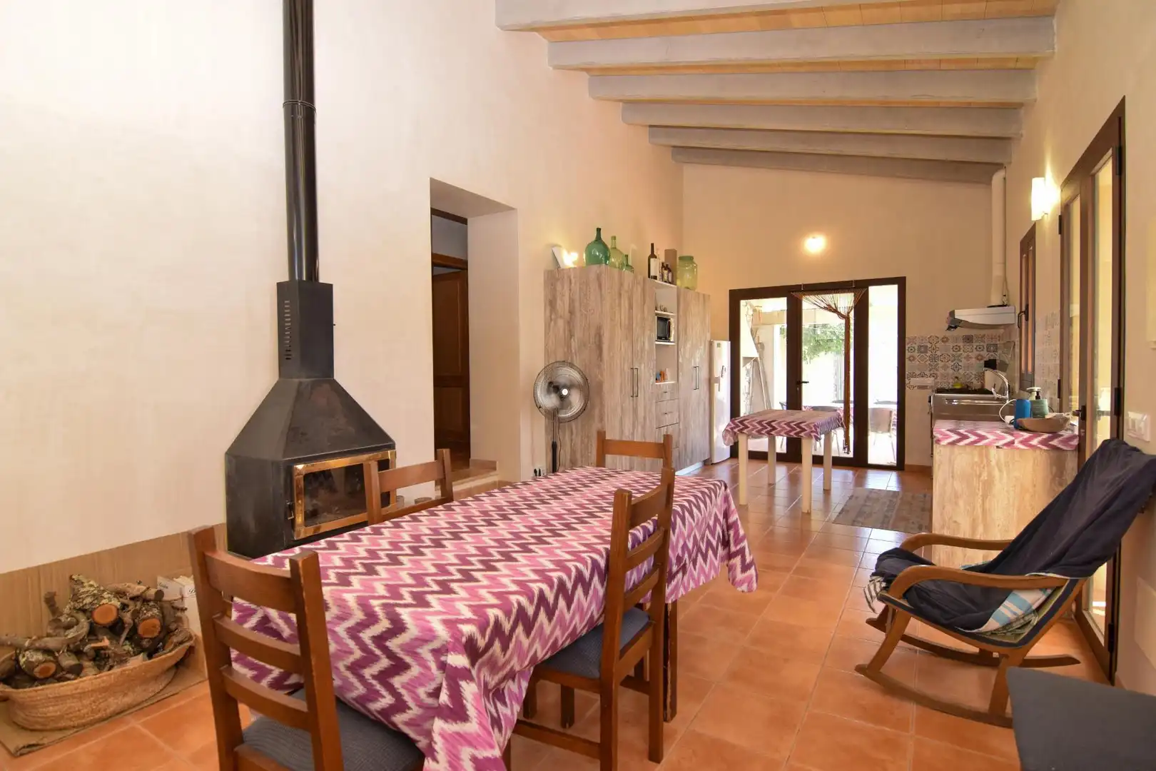 Comedor de Finca rústica de alquiler en Artà con Aire acondicionado, Calefacción y Trastero