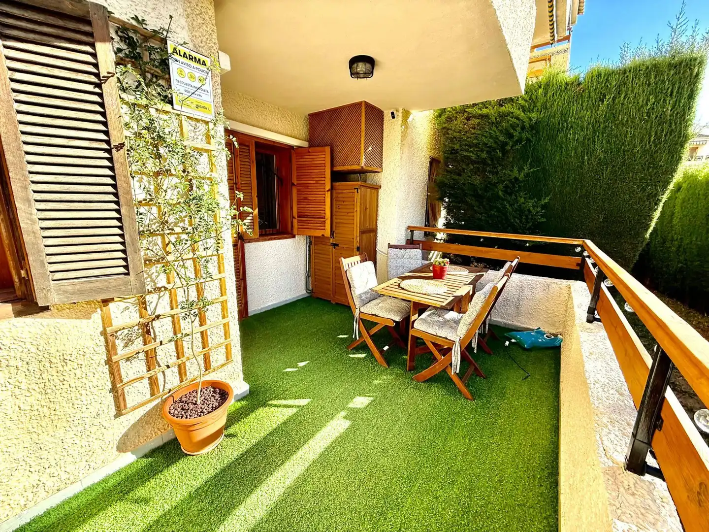Terrasse von Wohnung zur Miete in San Javier mit Klimaanlage, Heizung und Terrasse