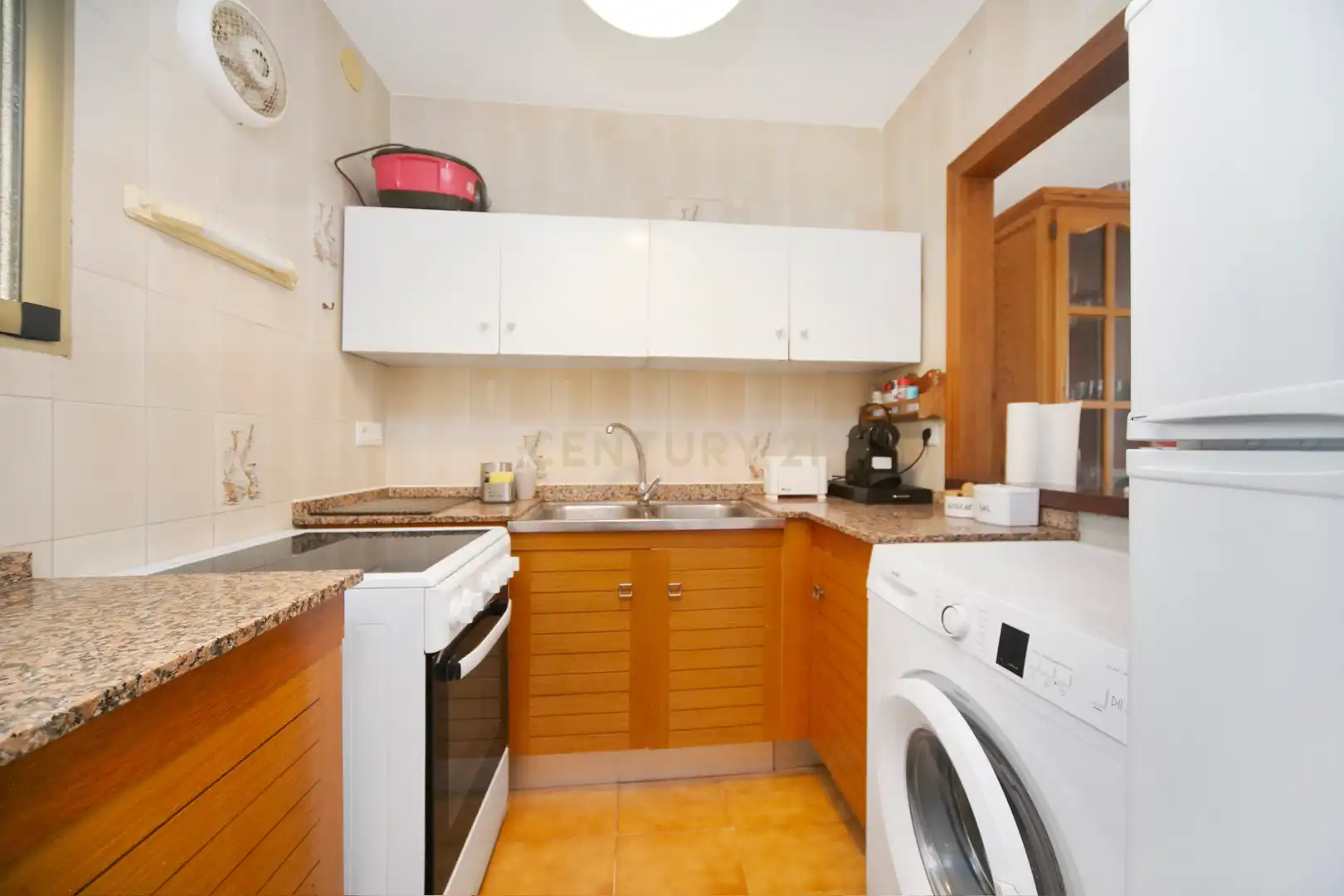 Cuina de Apartament de lloguer en Calpe / Calp amb Aire condicionat, Rentadora i Microones