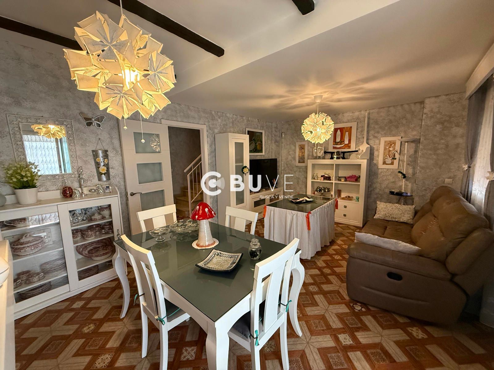 Dining room of House or chalet for sale in Huévar del Aljarafe  with Air Conditioner, Terrace and Storage room