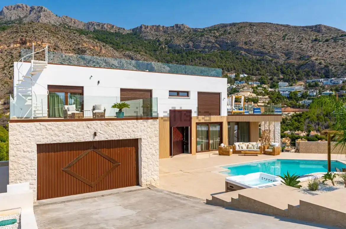 Vista exterior de Casa o chalet en venta en Altea con Aire acondicionado, Calefacción y Jardín privado