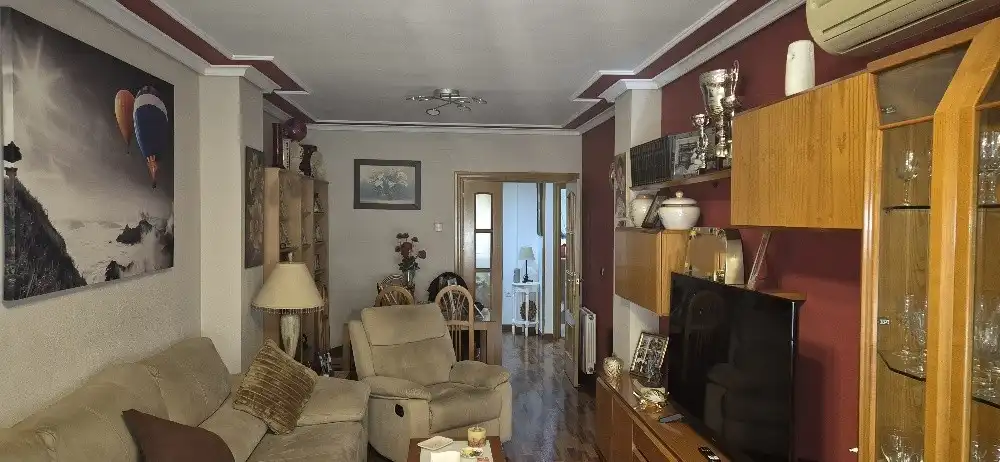 Sala de estar de Piso en venta en Albacete con Aire acondicionado, Calefacción y Balcón