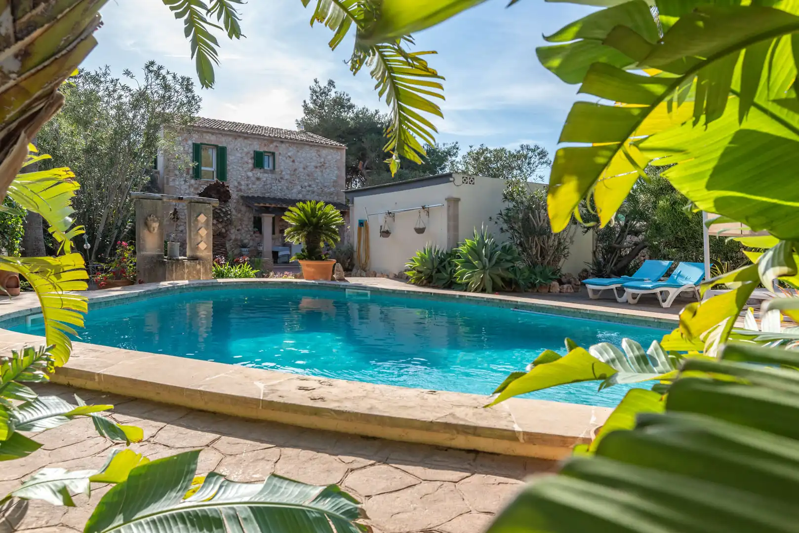 Piscina de Finca rústica de lloguer en Felanitx amb Aire condicionat, Calefacció i Terrassa