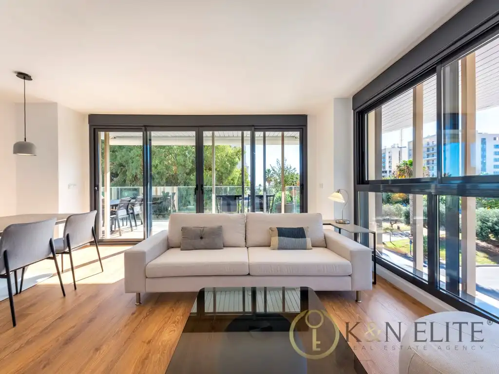 Living room of Flat for rent in Alicante / Alacant  with Air Conditioner, Heating and Private garden