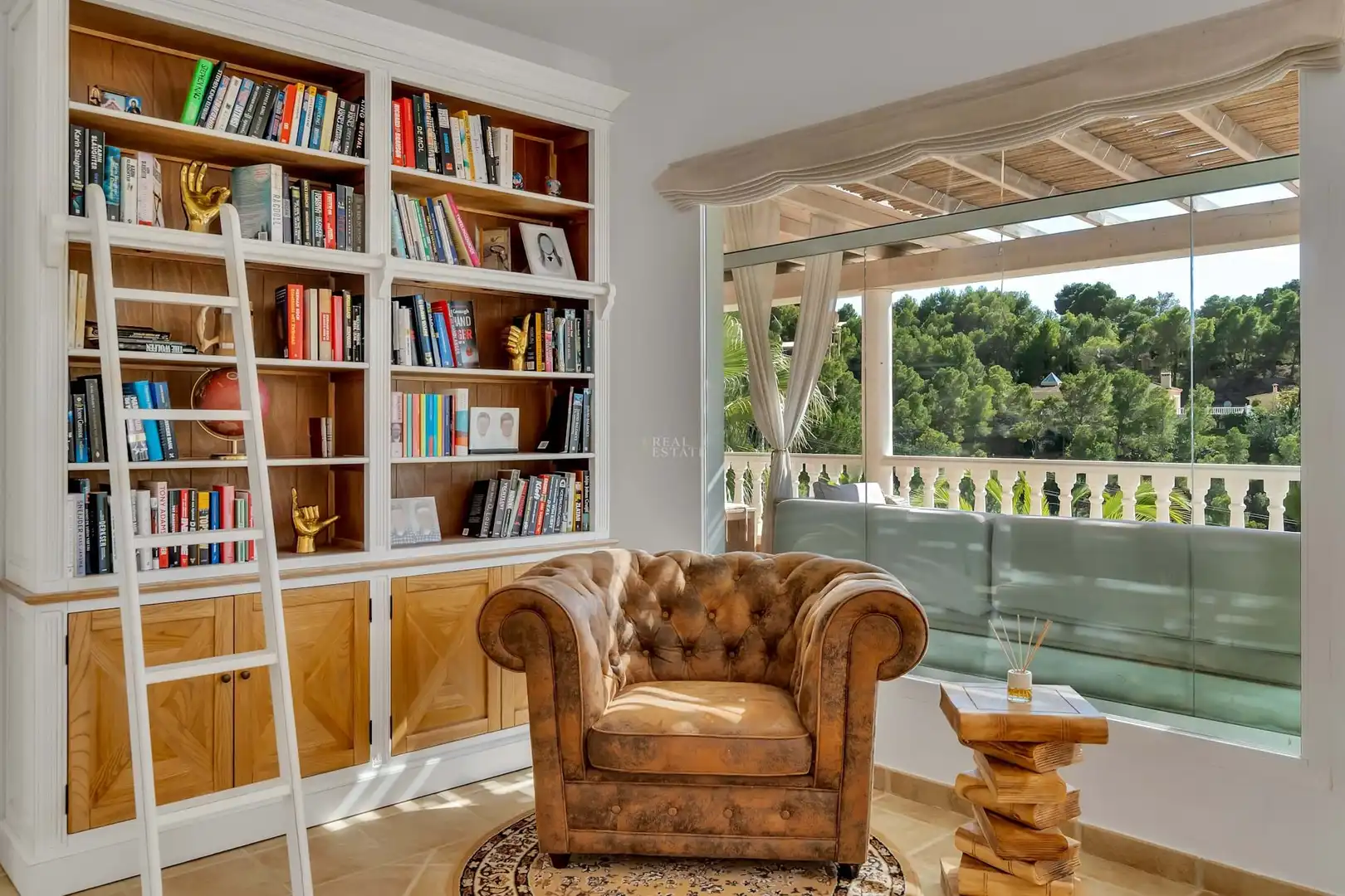 Sala de estar de Casa o chalet en venta en Altea con Aire acondicionado, Calefacción y Terraza