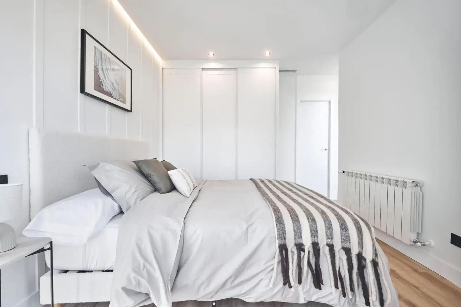 Schlafzimmer von Wohnung zum Verkauf in Madrid mit Klimaanlage, Heizung und Parkett