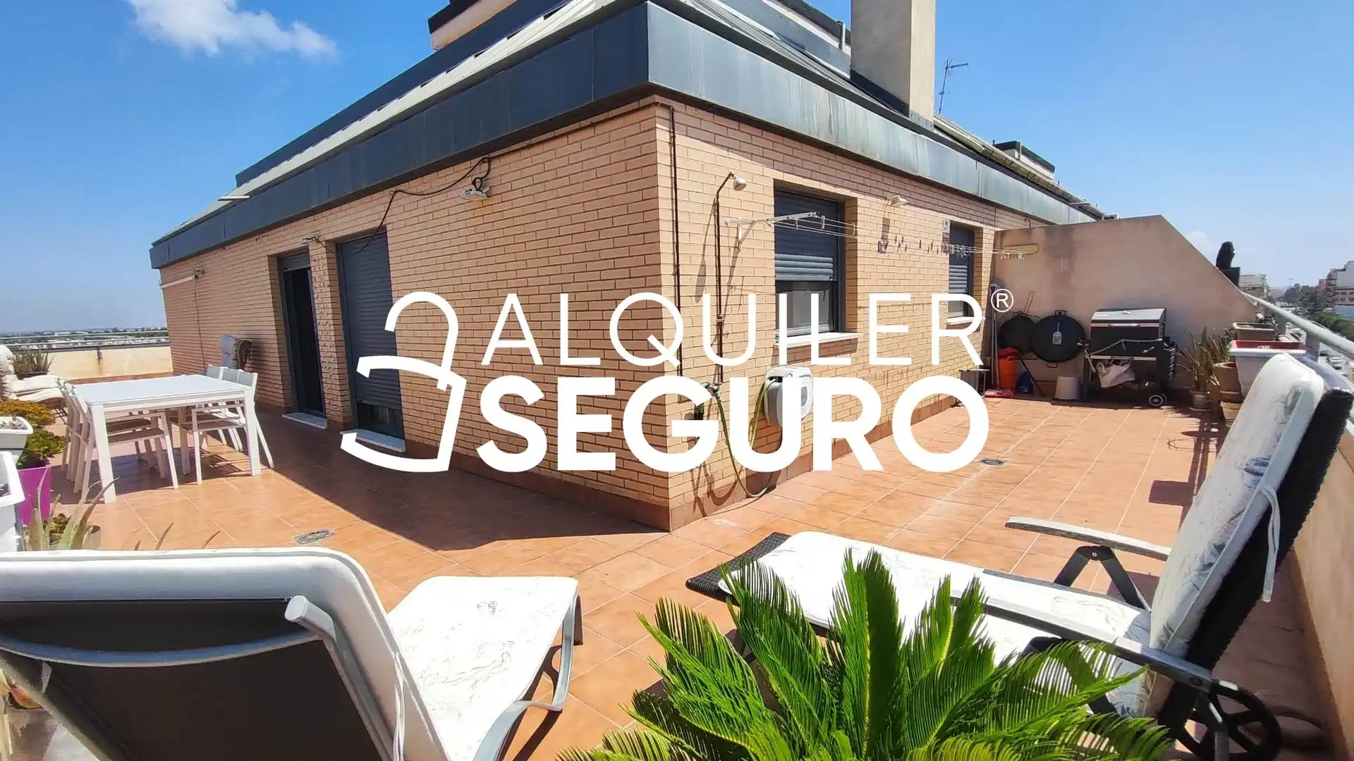 Terrasse von Dachboden zur Miete in Sagunto / Sagunt mit Klimaanlage, Terrasse und Abstellraum