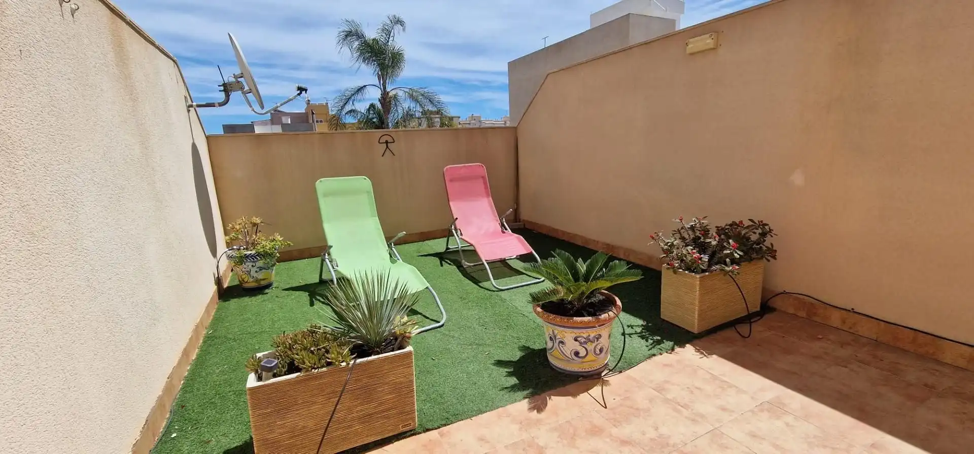 Terrasse von Wohnung zur Miete in Águilas mit Klimaanlage, Privatgarten und Möbliert