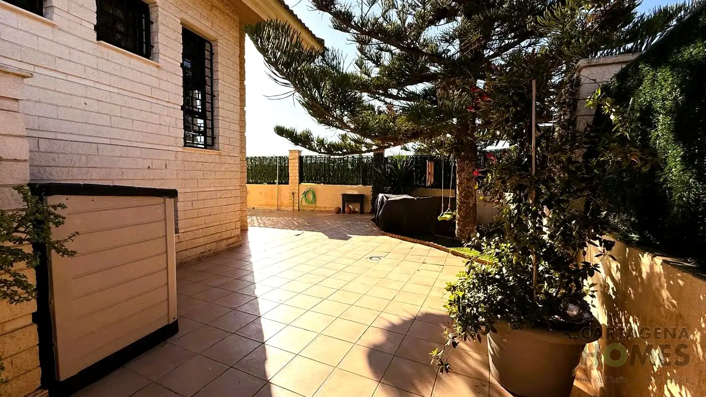 Terraza de Casa adosada en venta en Cartagena con Aire acondicionado, Jardín privado y Parquet