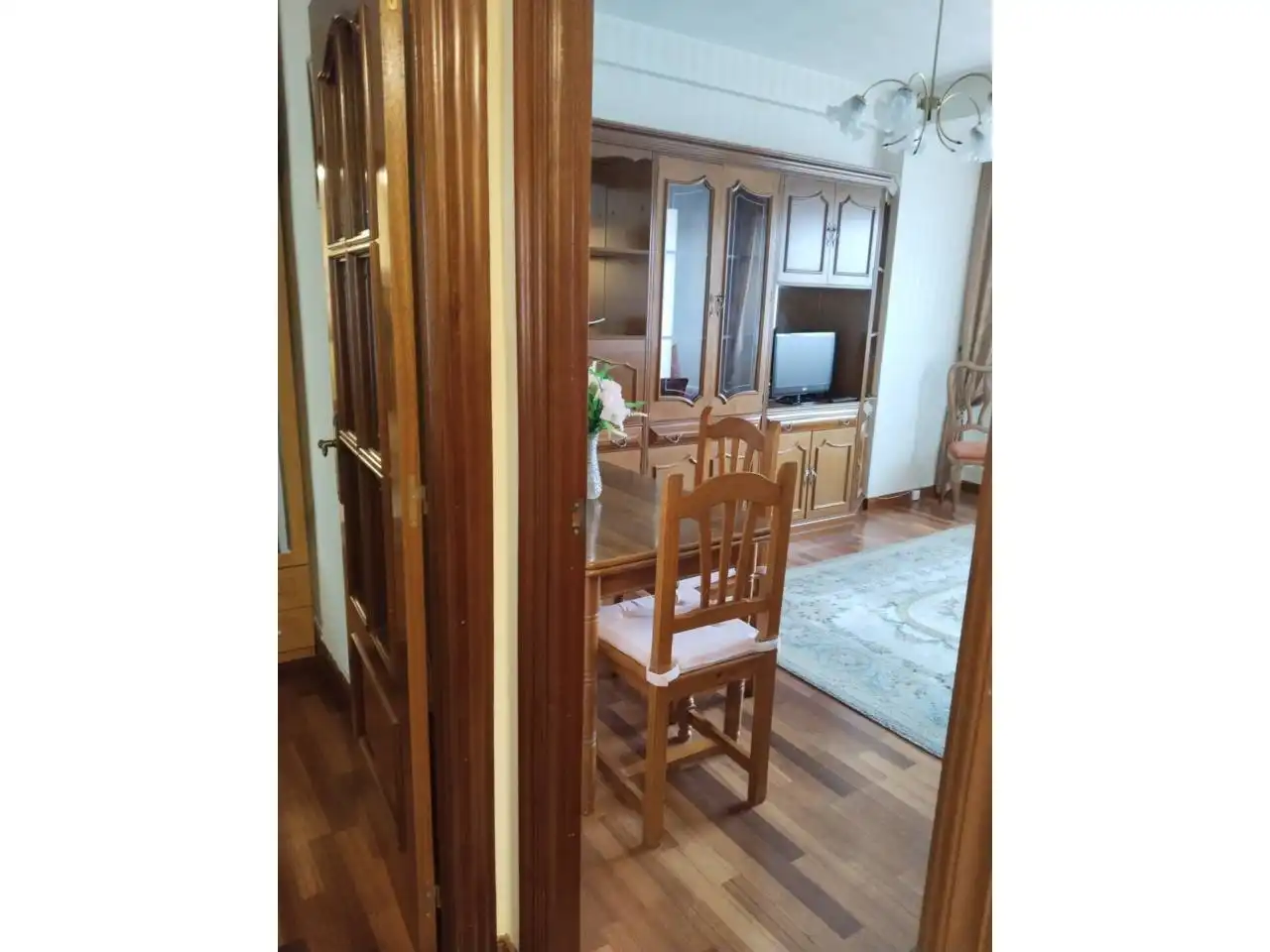 Comedor de Piso de alquiler en Burgos con Calefacción, Parquet y Amueblado