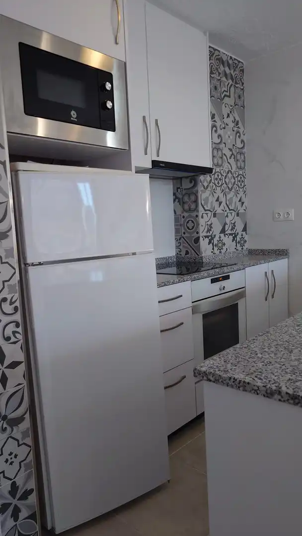 Küche von Wohnungen zum Verkauf in Calpe / Calp mit Klimaanlage, Privatgarten und Terrasse