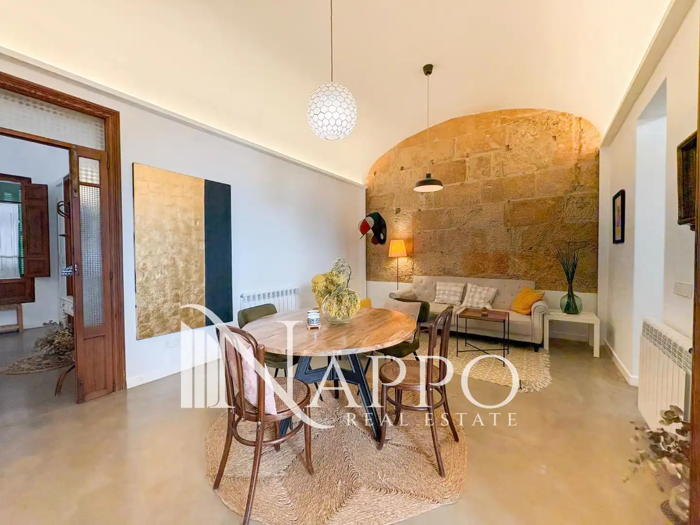 Living room of Flat for rent in  Palma de Mallorca  with Air Conditioner, Terrace and Storage room