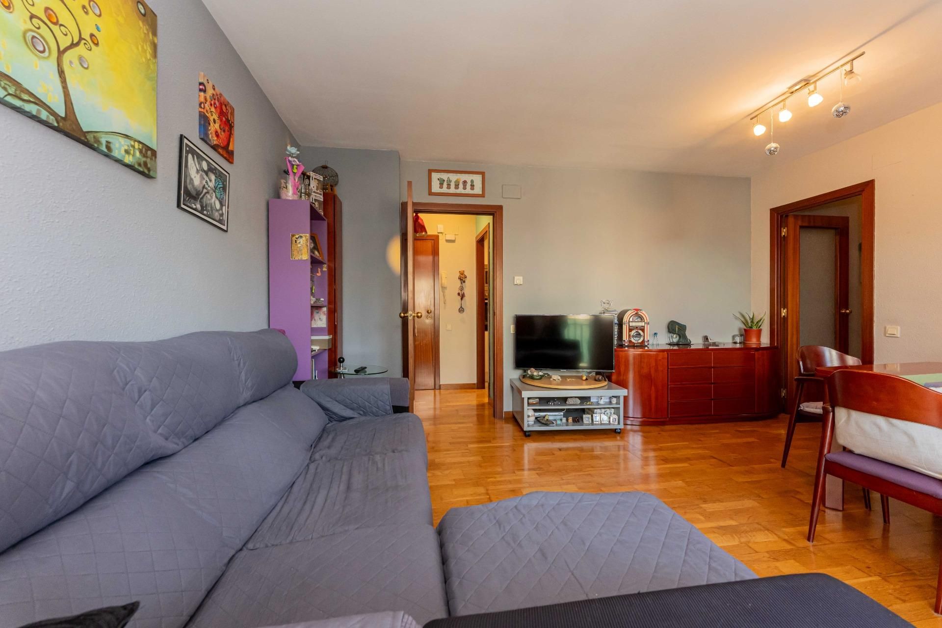 Living room of Flat for sale in Gavà  with Air Conditioner, Parquet flooring and Terrace