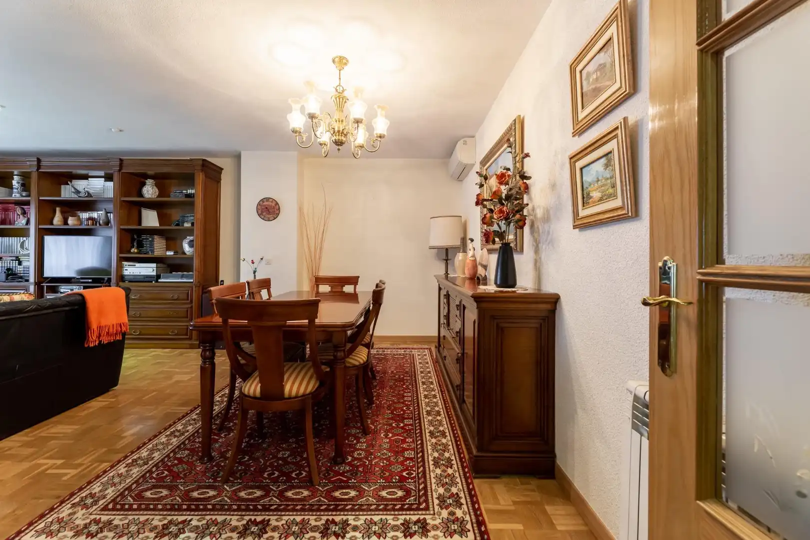Dining room of Flat for sale in Tres Cantos  with Heating, Parquet flooring and Storage room