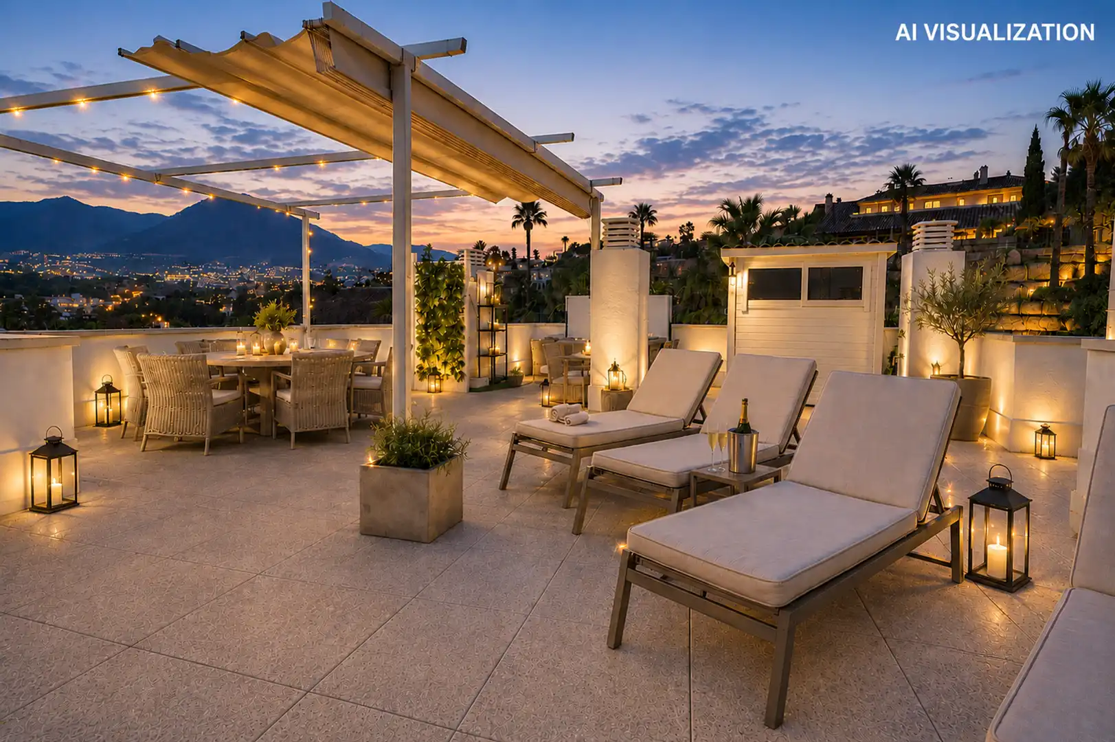 Terraza de Ático en venta en Benalmádena con Terraza y Balcón