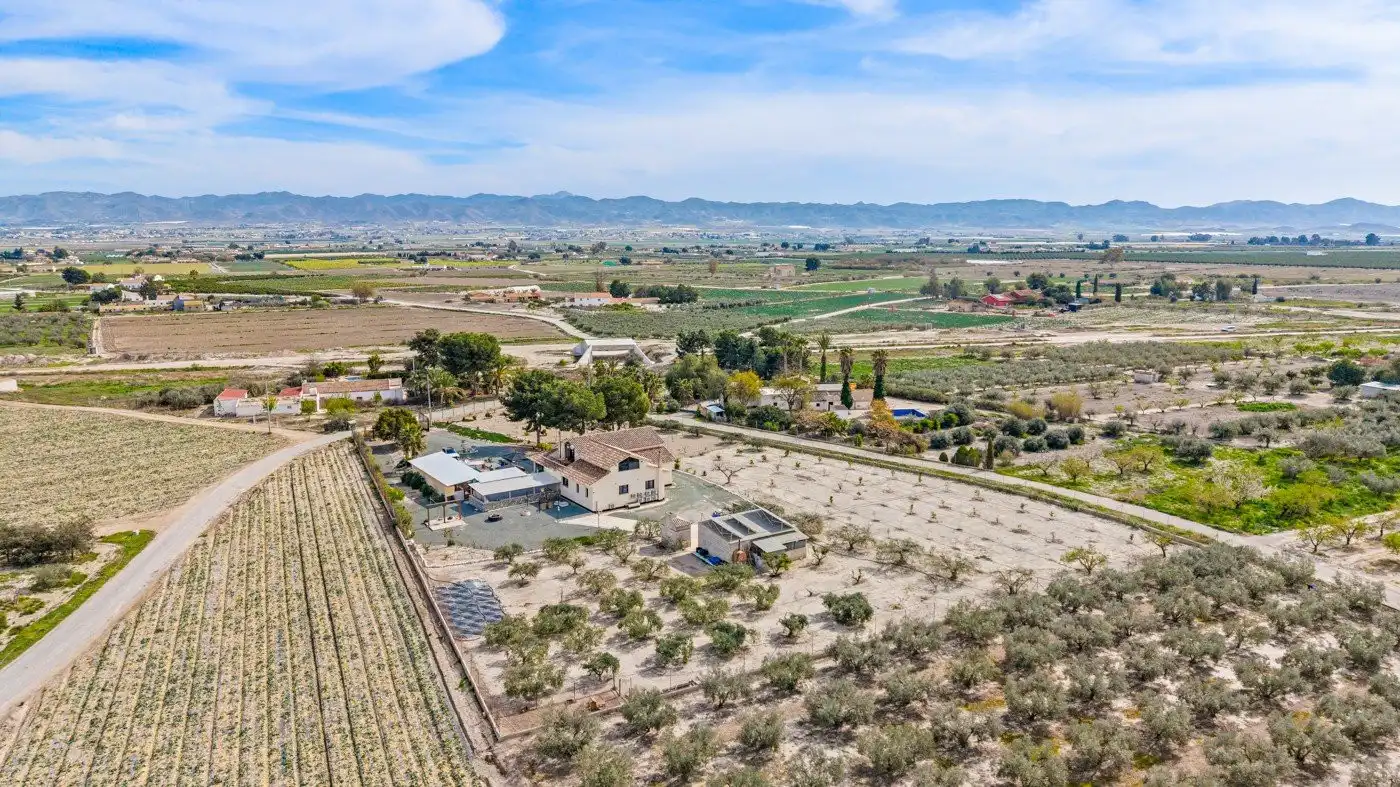 Vista exterior de Finca rústica en venta en Murcia con Terraza, Trastero y Piscina