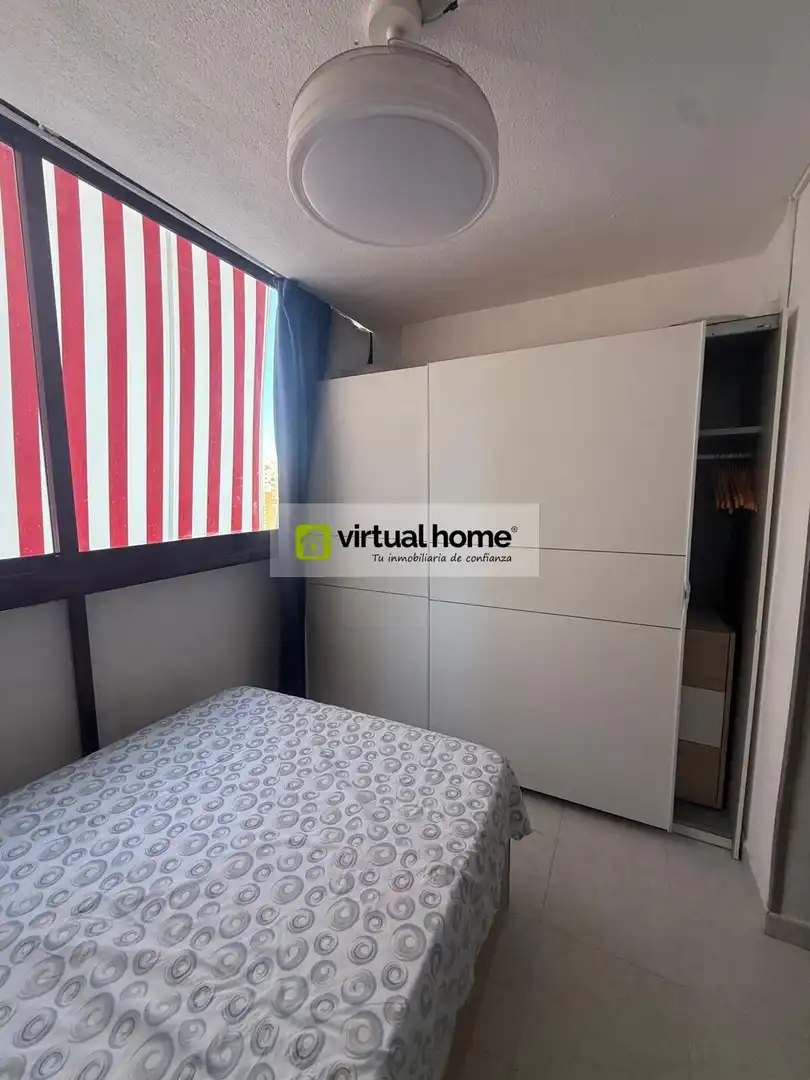 Bedroom of Flat for rent in Benidorm  with Air Conditioner, Terrace and Furnished