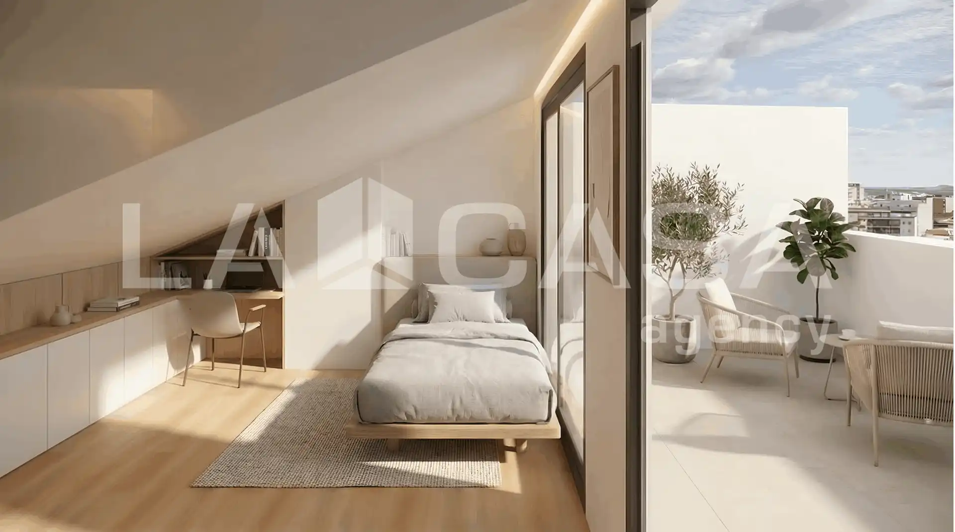 Bedroom of Detached homes for sale in Badalona  with Air Conditioner and Terrace