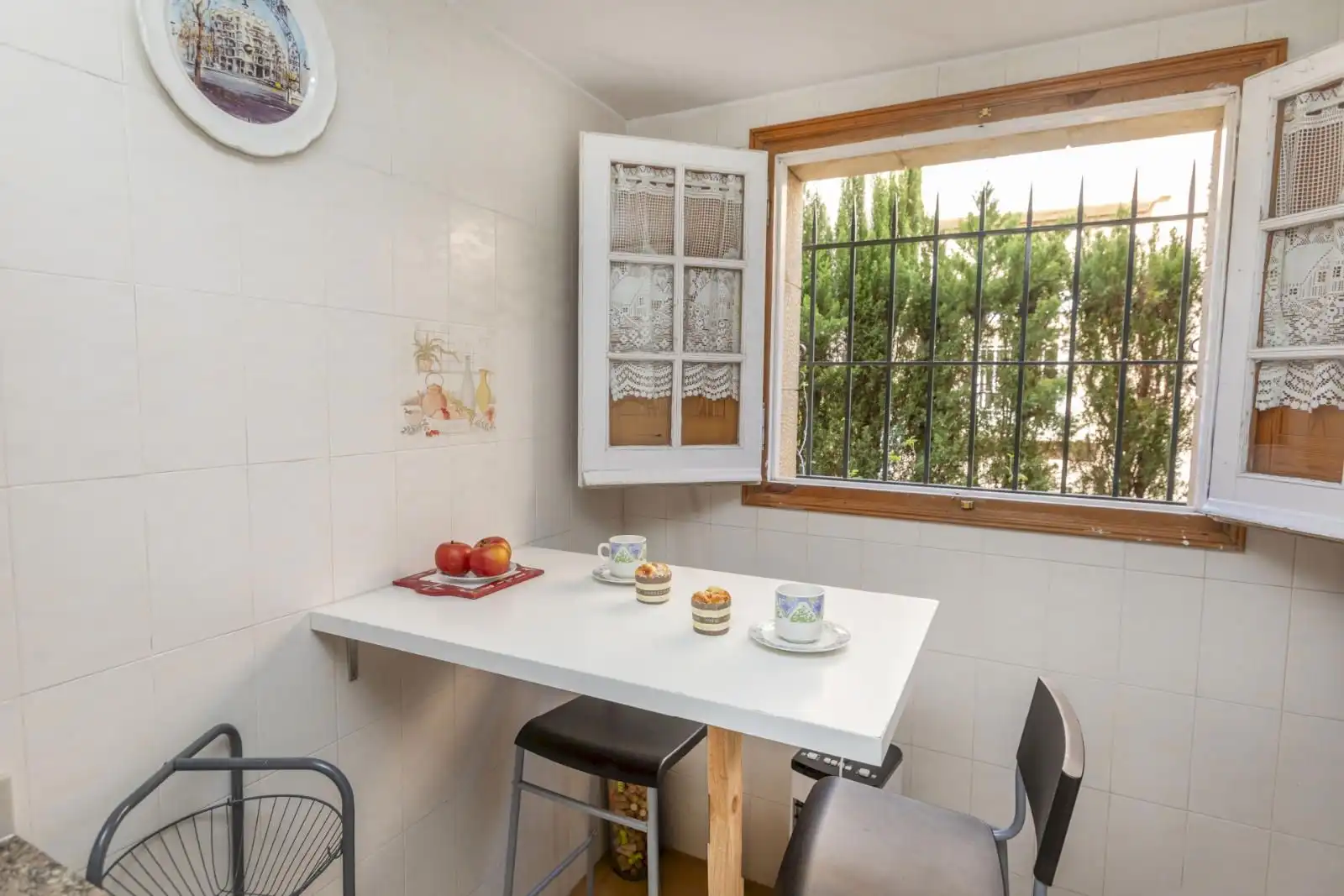 Küche von Einfamilien-Reihenhaus zum Verkauf in Palafrugell mit Heizung, Terrasse und Abstellraum