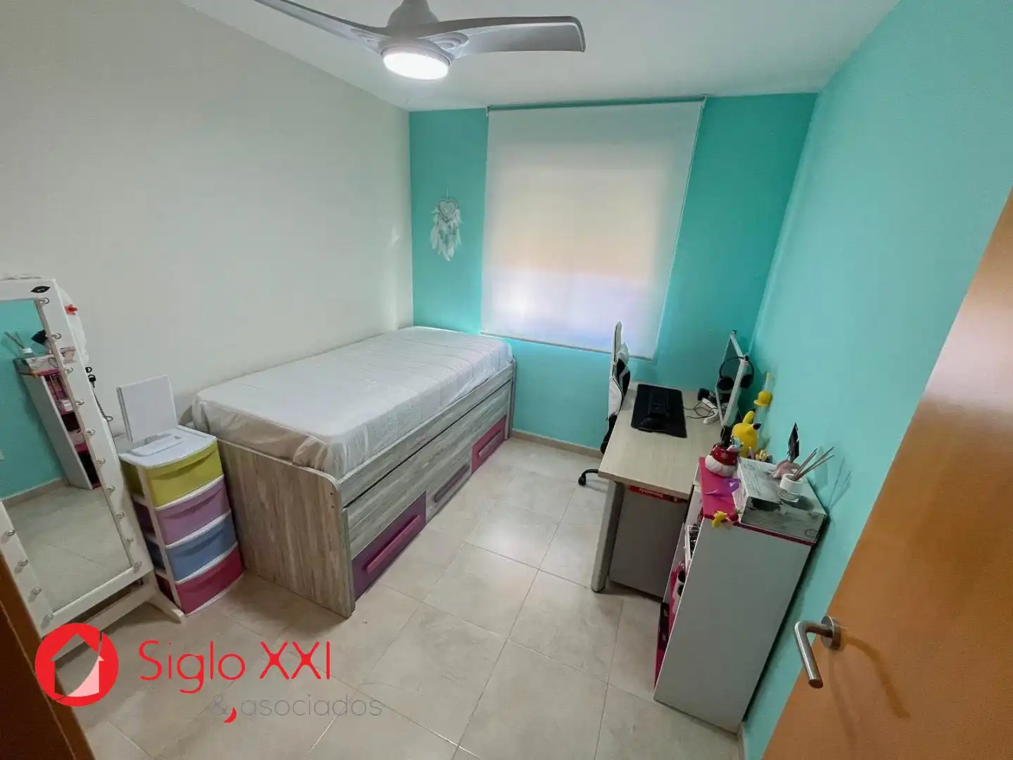 Schlafzimmer von Einfamilien-Reihenhaus zum Verkauf in Almazora / Almassora mit Klimaanlage, Heizung und Terrasse