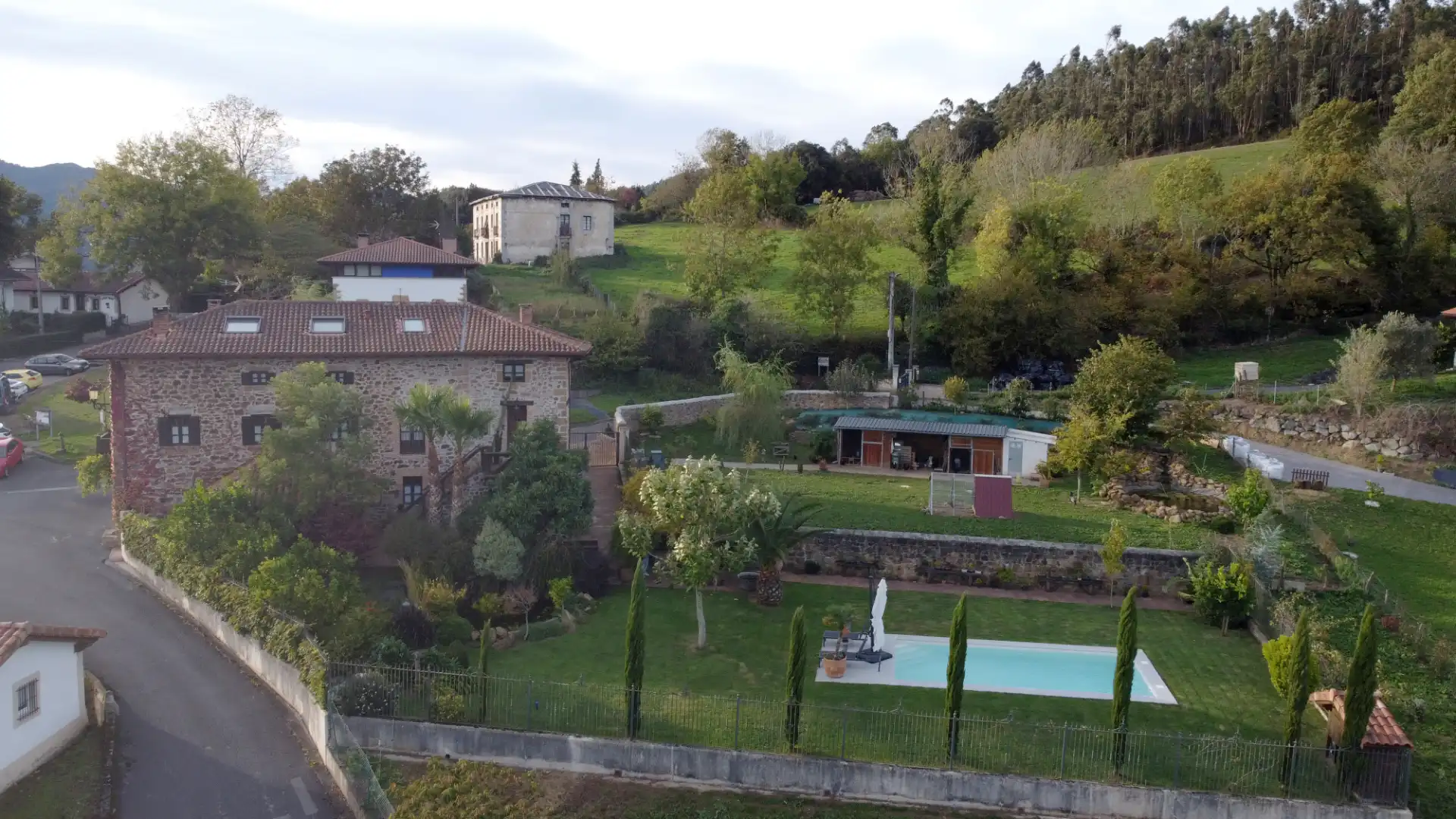 Jardín de Casa o chalet en venta en Galdames con Parquet, Trastero y Piscina