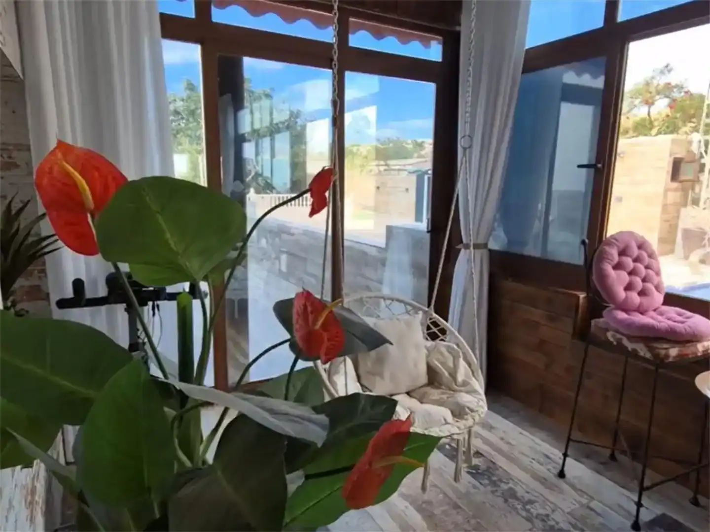 Terrasse von Wohnung zum Verkauf in Elche / Elx mit Klimaanlage, Privatgarten und Abstellraum