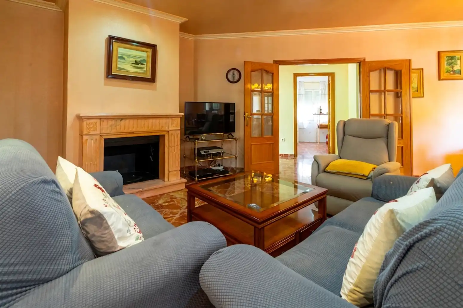 Sala de estar de Casa o chalet en venta en Las Torres de Cotillas con Aire acondicionado, Jardín privado y Trastero