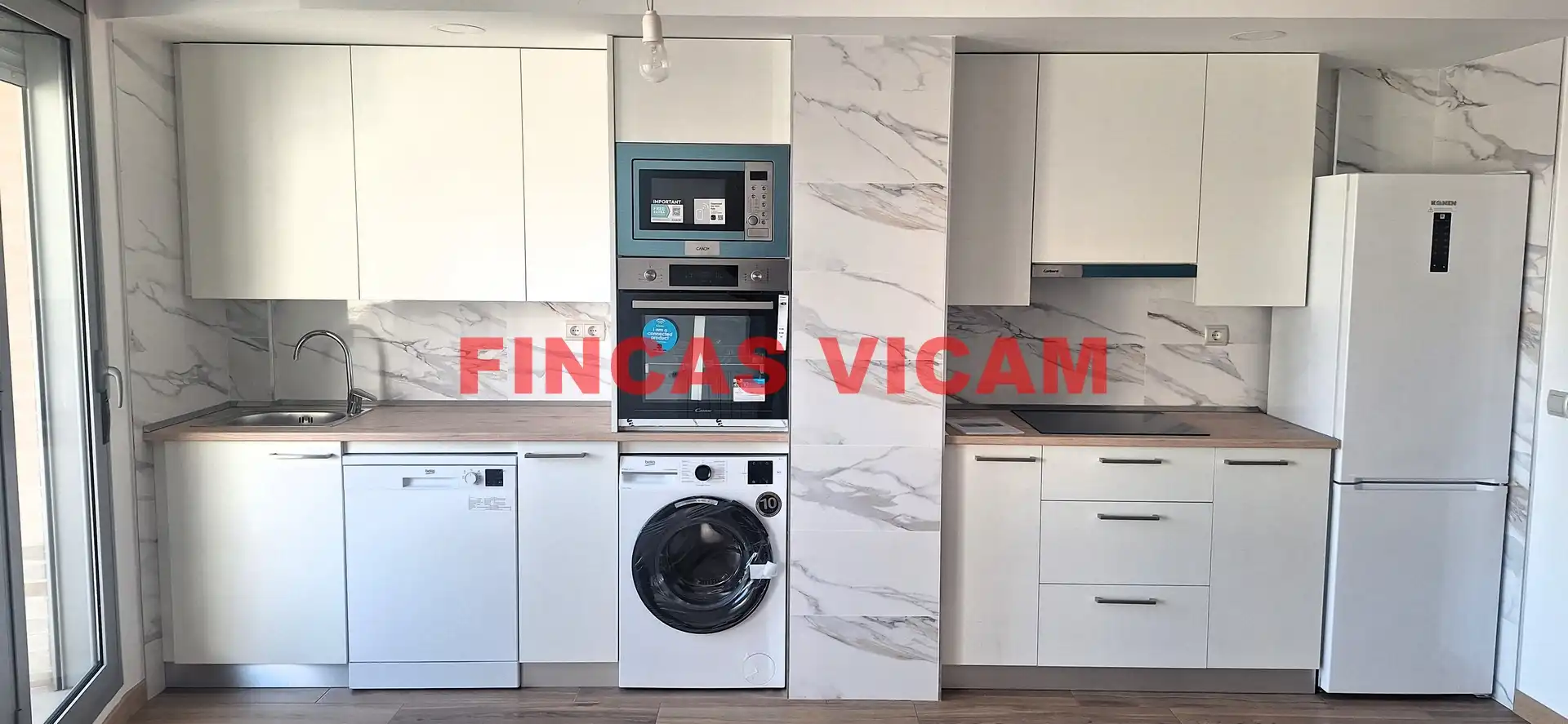 Küche von Wohnung zum Verkauf in Huesca mit Heizung, Parkett und Terrasse