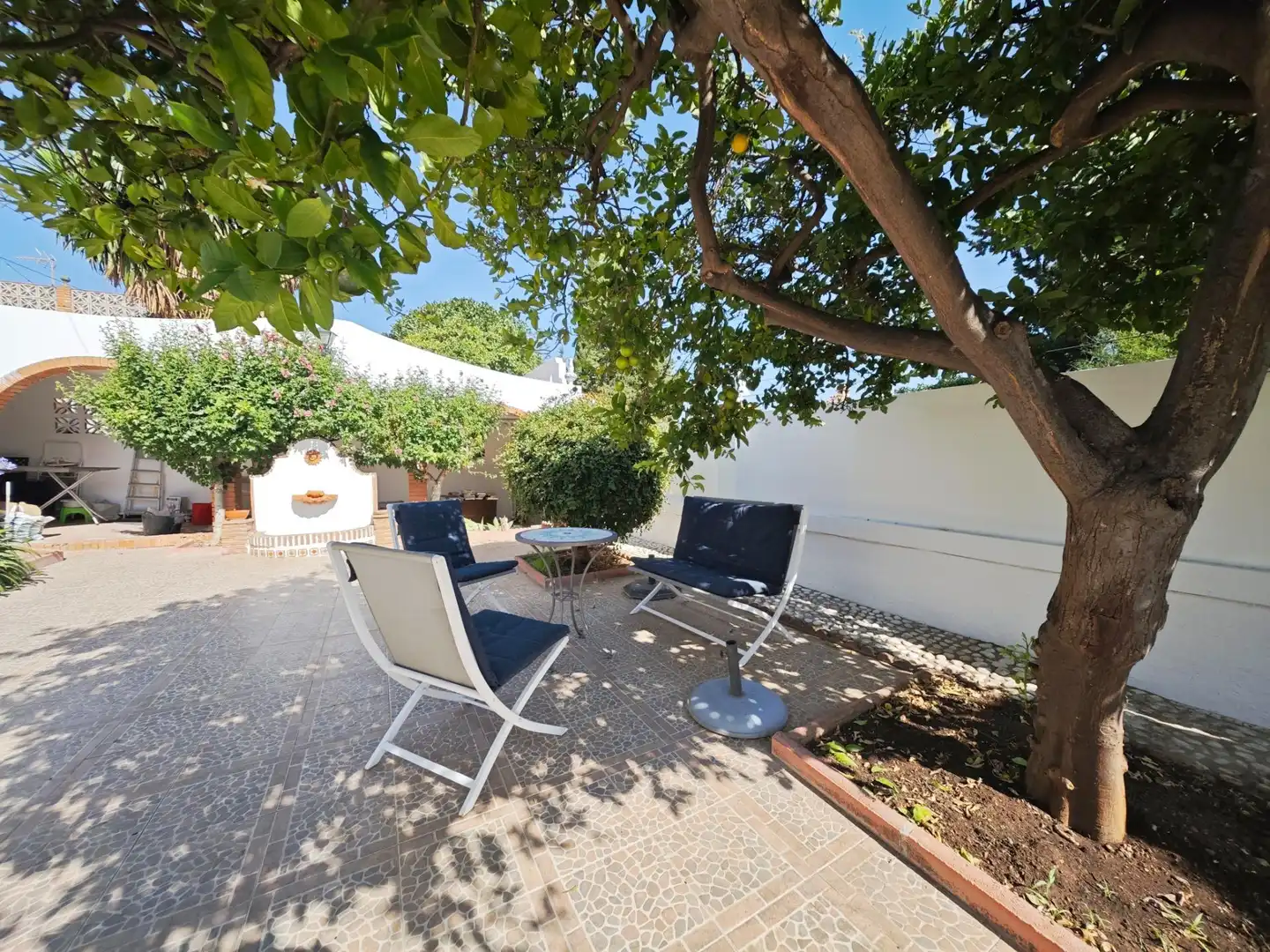 Terrasse von Haus oder Chalet zur Miete in Alhaurín de la Torre mit Klimaanlage, Heizung und Privatgarten