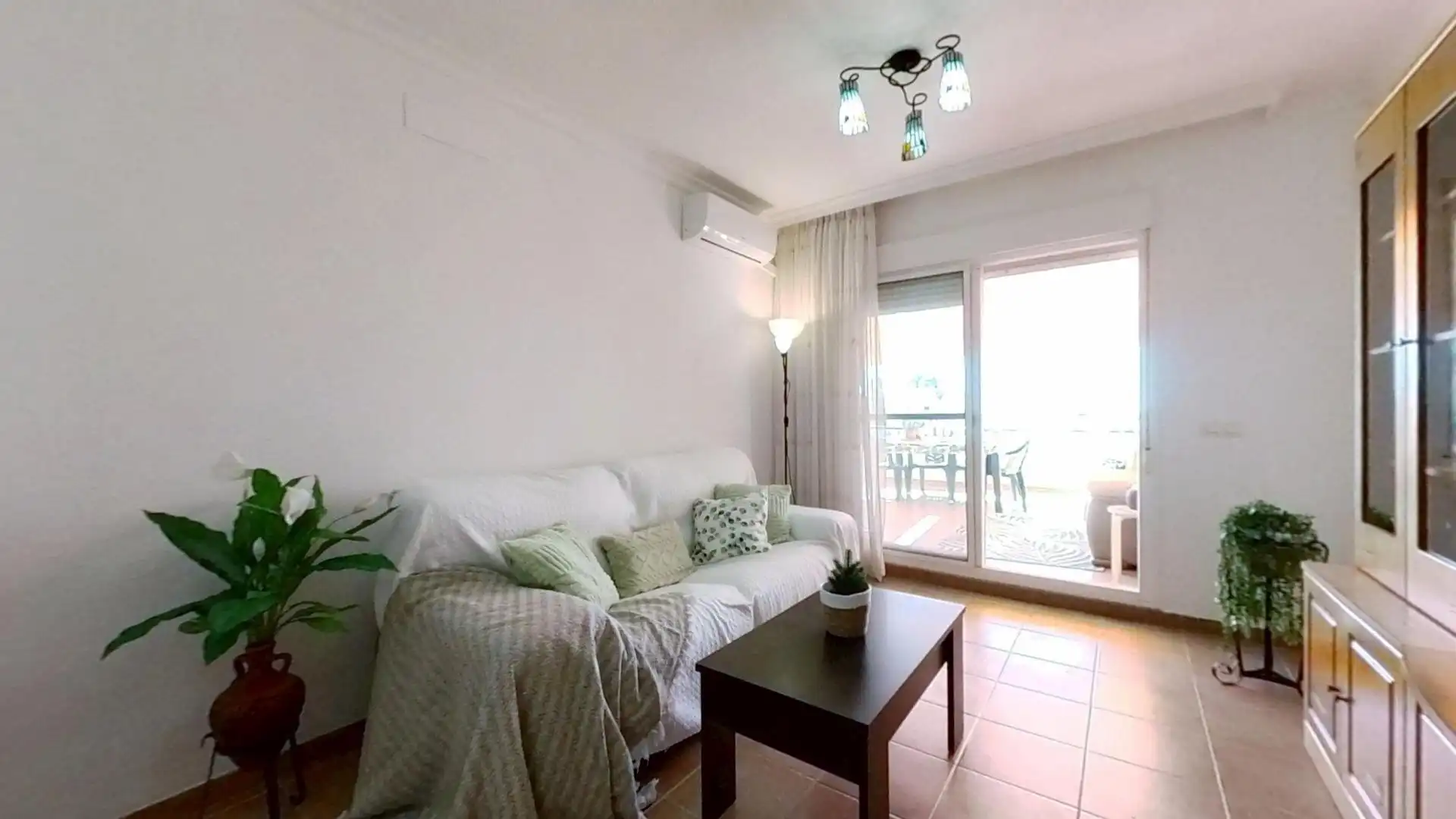Living room of Flat for sale in Rincón de la Victoria  with Terrace, Furnished and Community pool