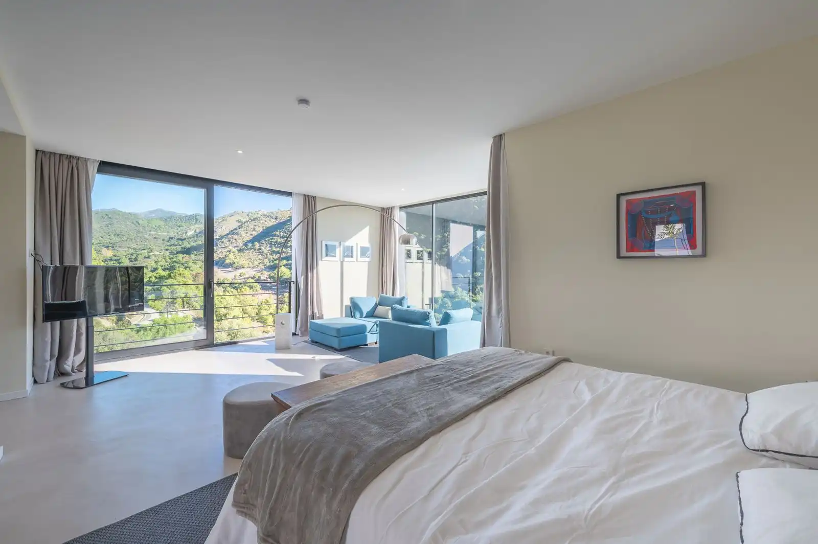 Bedroom of Houses for sale in Málaga  with Air Conditioner, Terrace and Swimming Pool