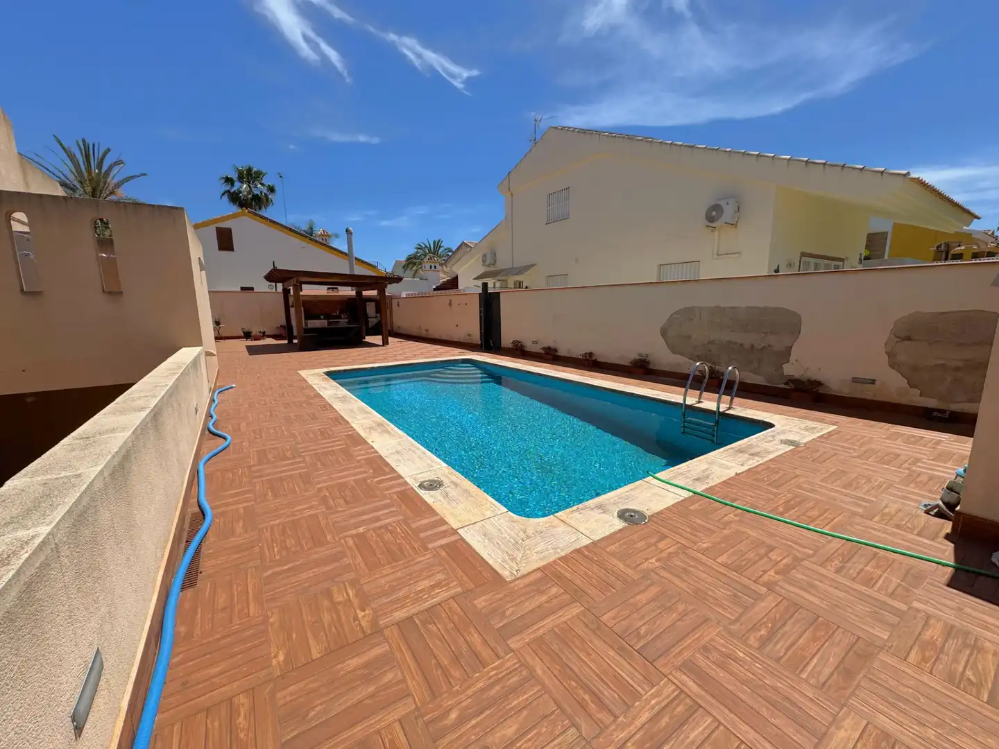 Piscina de Casa o xalet en venda en San Javier amb Aire condicionat, Jardí privat i Terrassa