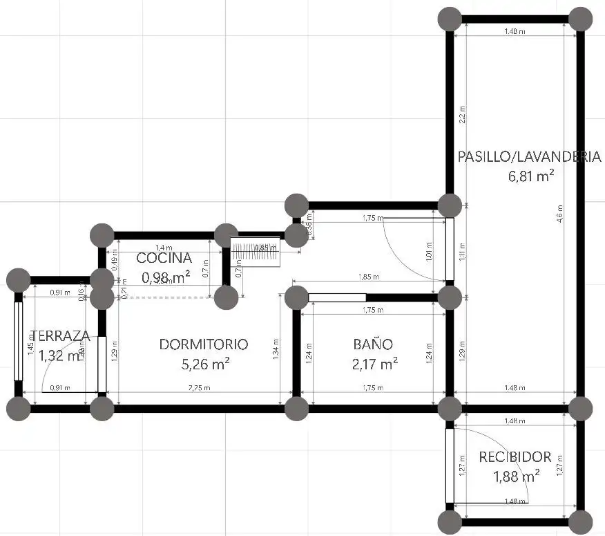 Estudi de lloguer en Madrid amb Aire condicionat i Moblat