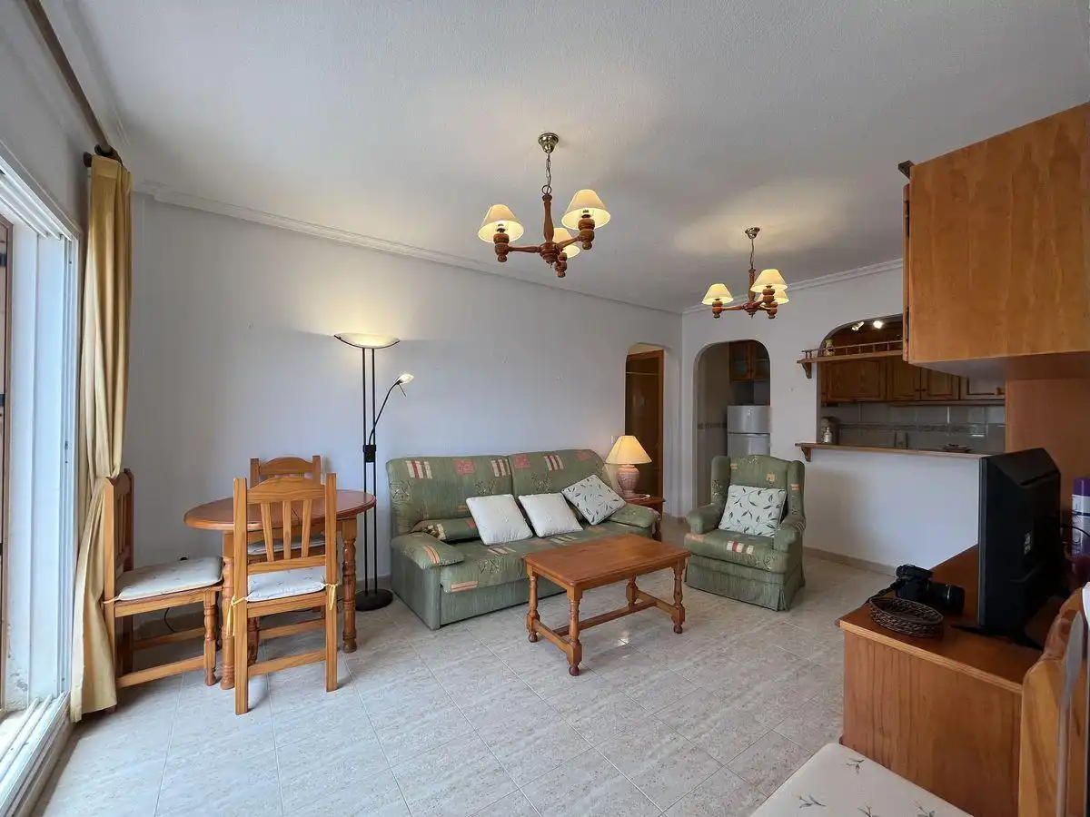 Wohnzimmer von Wohnung zur Miete in Vera mit Klimaanlage, Terrasse und Schwimmbad