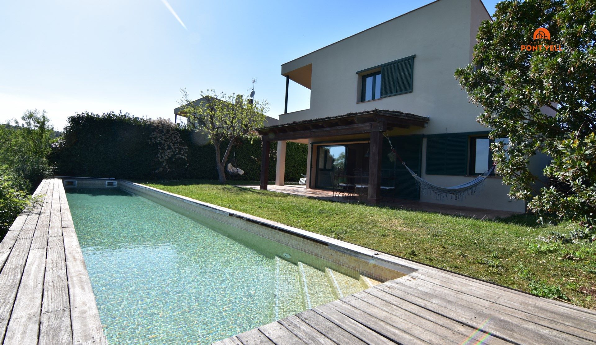 Piscina de Casa o xalet de lloguer en Corçà amb Terrassa, Piscina i Moblat