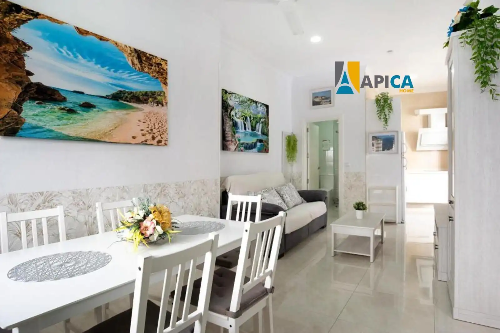 Sala d'estar de Pis en venda en Barbate amb Aire condicionat, Terrassa i Moblat