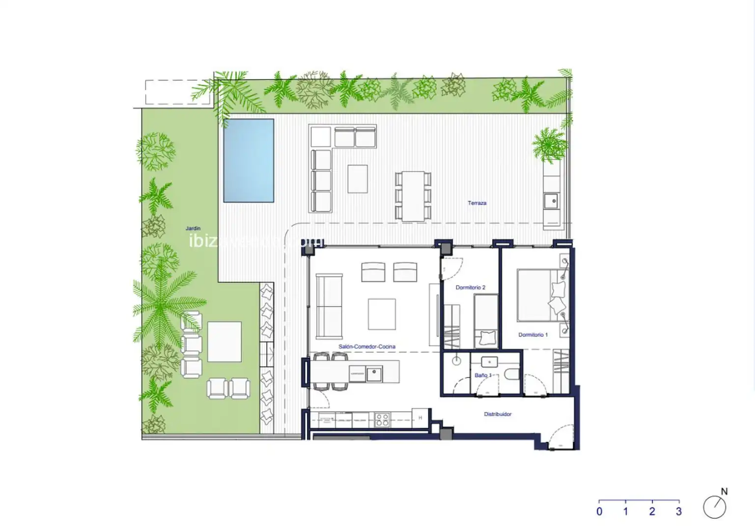 Wohnung mit Pool zum Verkauf in Joaquin Gadea, imagen 25