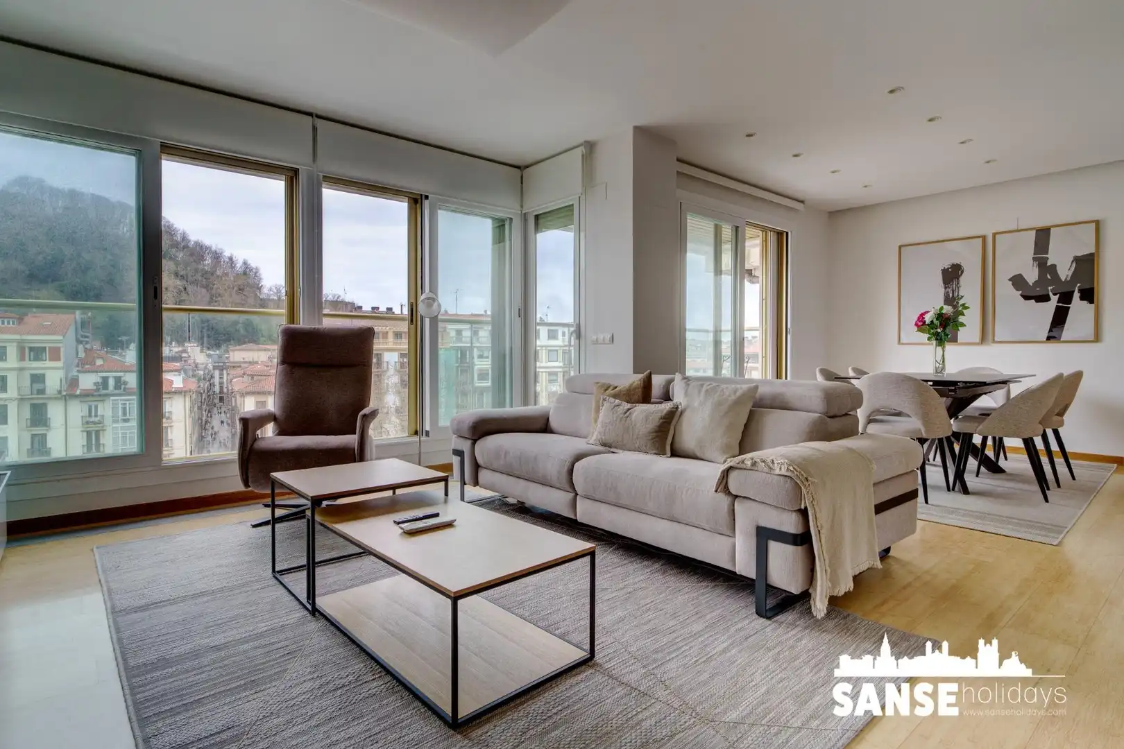 Sala de estar de Piso de alquiler en Donostia - San Sebastián 