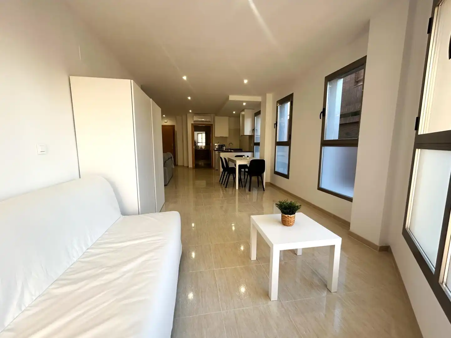 Sala de estar de Apartamento de alquiler en Burriana / Borriana con Aire acondicionado, Calefacción y Amueblado