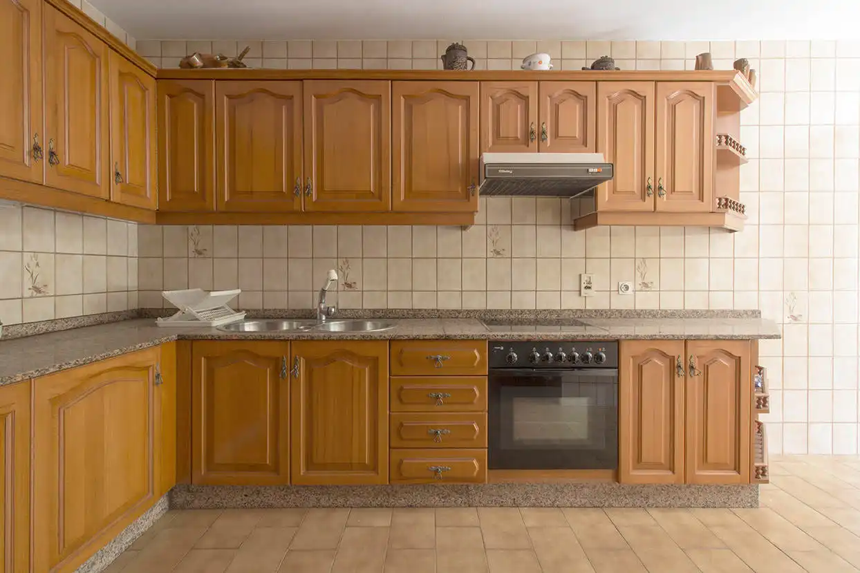 Kitchen of Flat for rent in A Baña    with Furnished