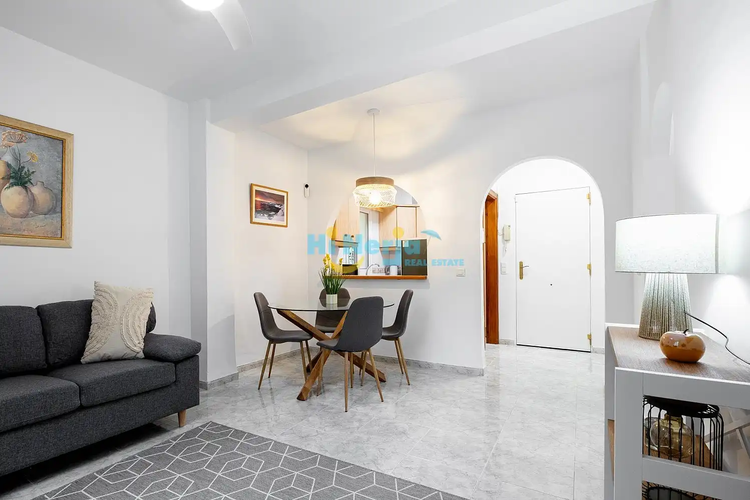 Esszimmer von Wohnungen zum Verkauf in Nerja mit Privatgarten, Schwimmbad und Möbliert