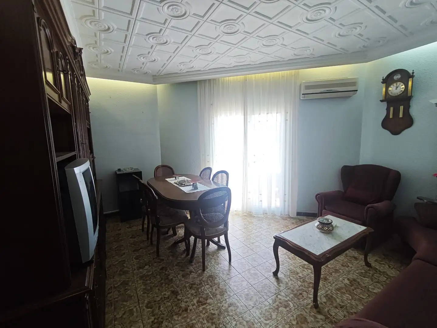 Living room of Flat for sale in L'Aldea  with Air Conditioner and Balcony