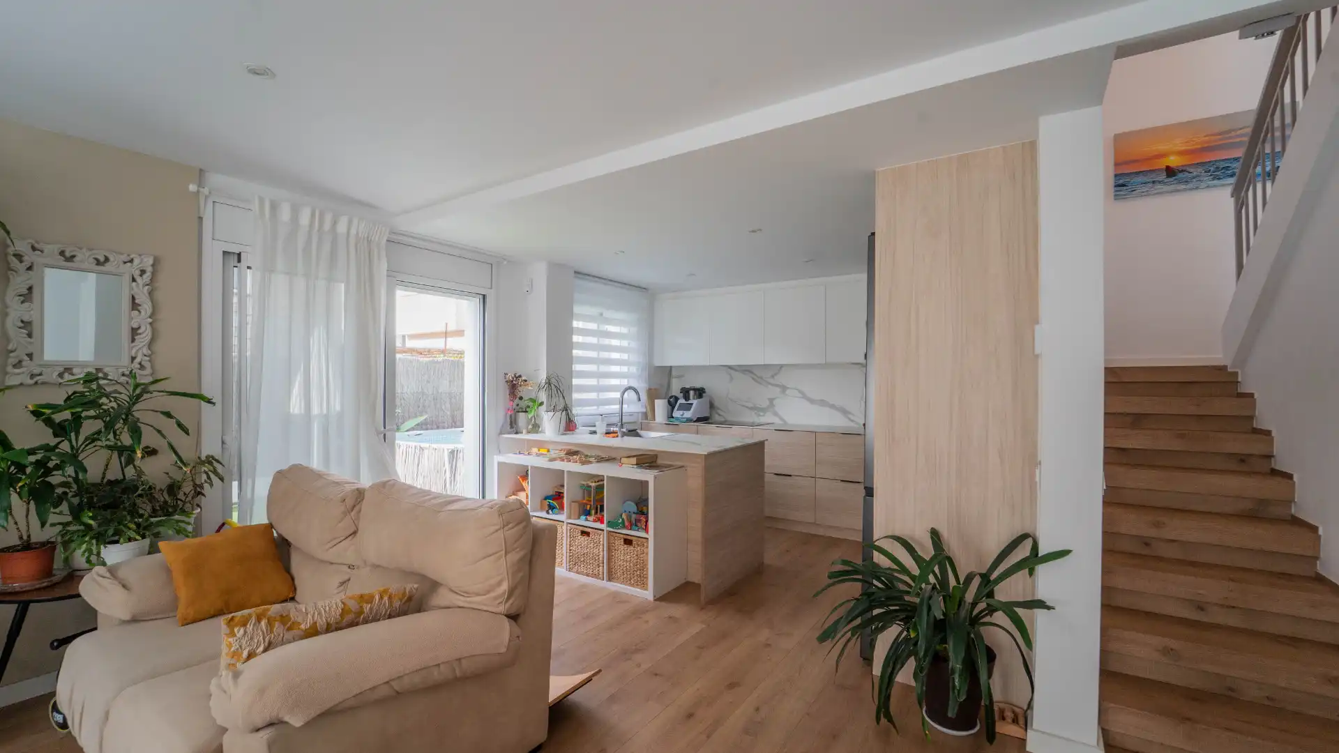 Cocina de Casa o chalet en venta en Pineda de Mar con Aire acondicionado, Calefacción y Jardín privado