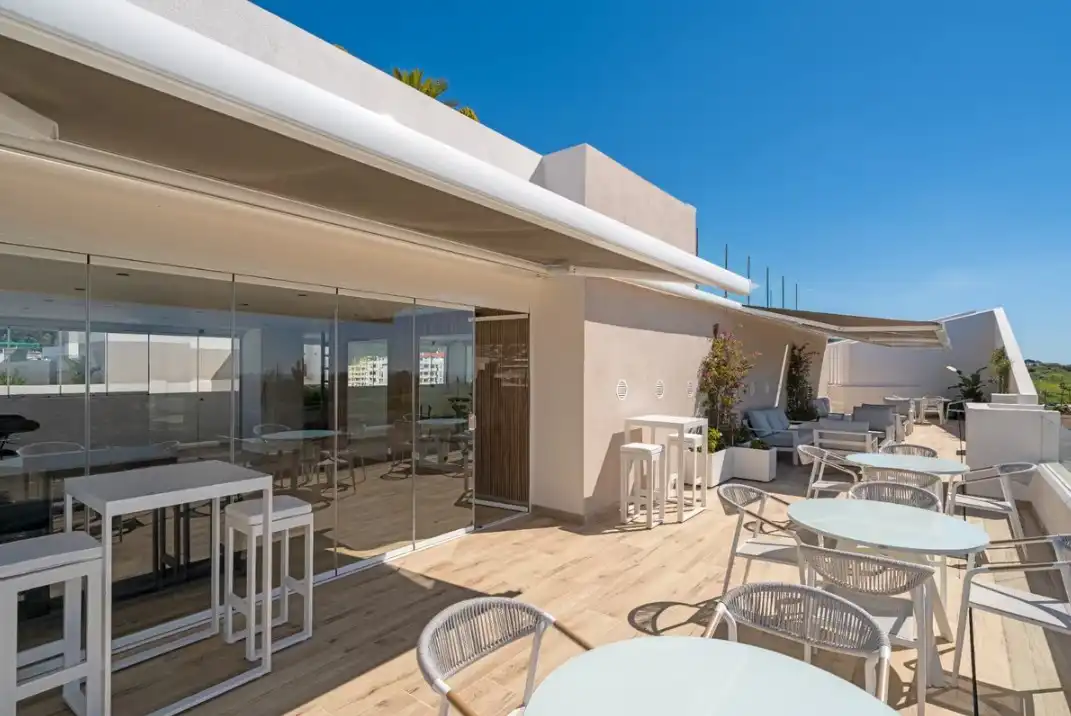 Terrasse von Wohnung zur Miete in Marbella mit Klimaanlage, Heizung und Terrasse