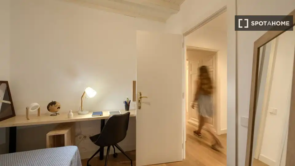 Bedroom of Flat for rent in Barcelona  with Air Conditioner, Heating and Furnished