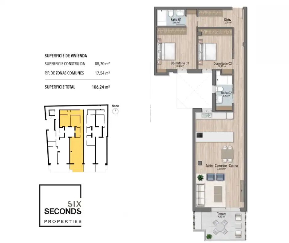 Penthouse with pool for sale in Playa del Cura, imagen 13